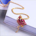 Pink Flamingo Australian Crystal Necklace New