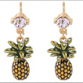 Swarovski Luxe Pineapple Earrings New With Tags