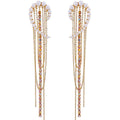 Swarovski Pearl Angel Wing Earrings New With Tags