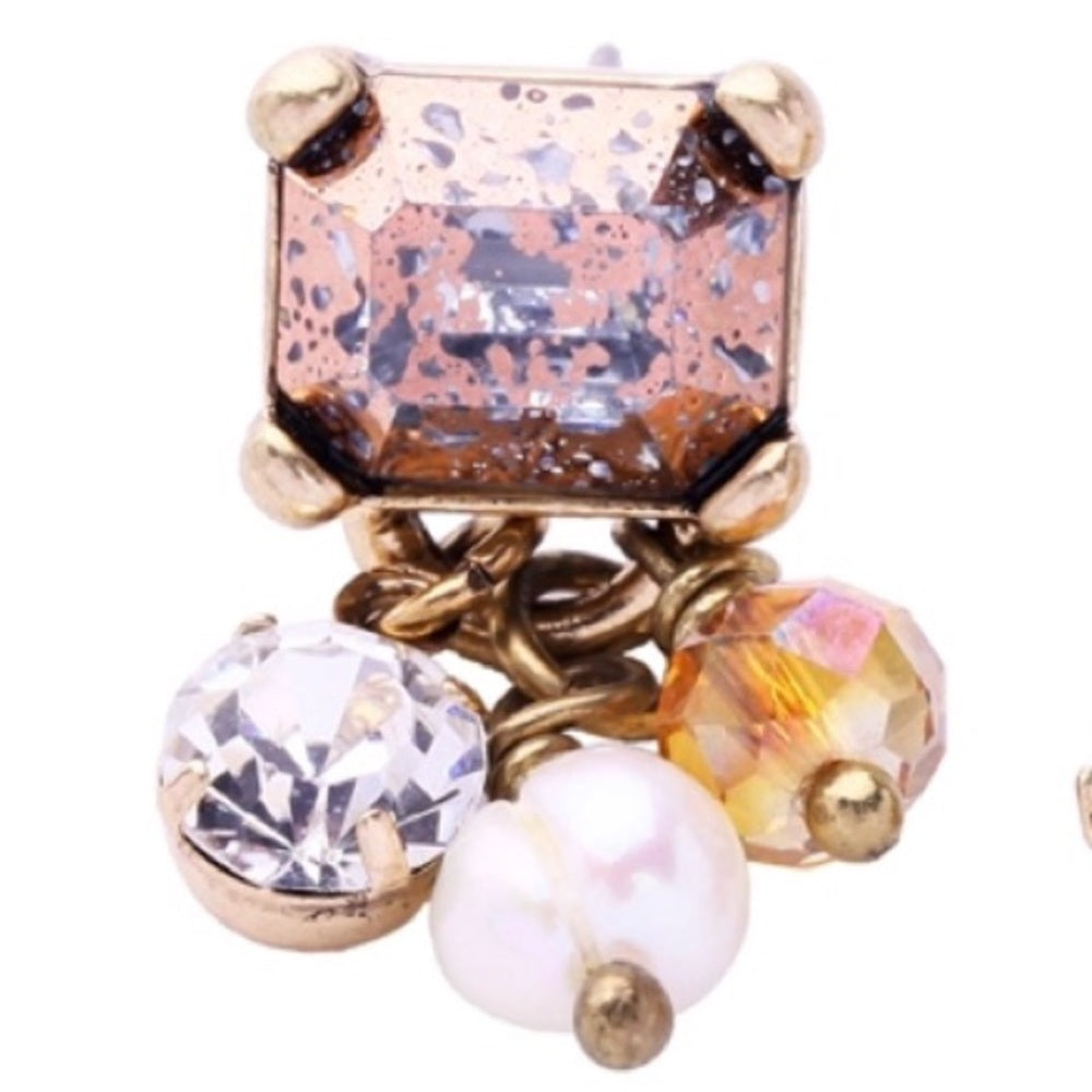 Swarovski Pearl Charm Earrings New With Tags