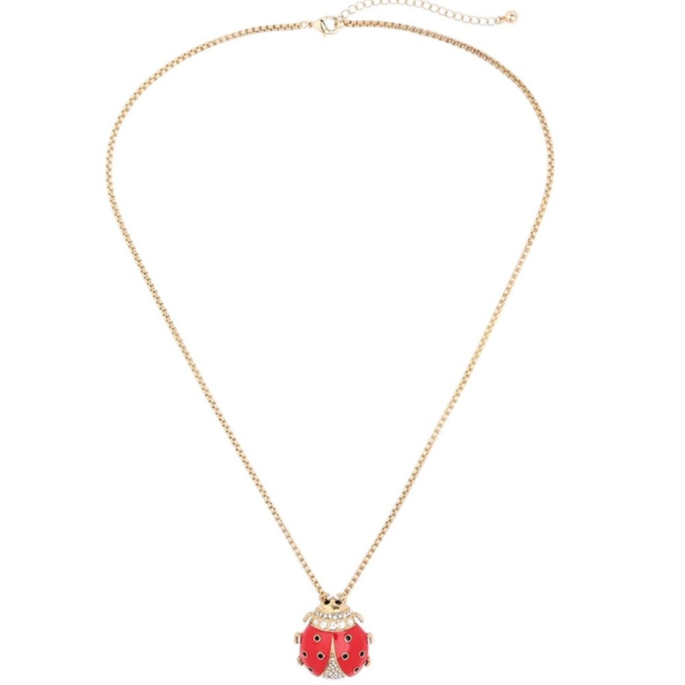 Swarovski LadyBug Necklace New With Tags