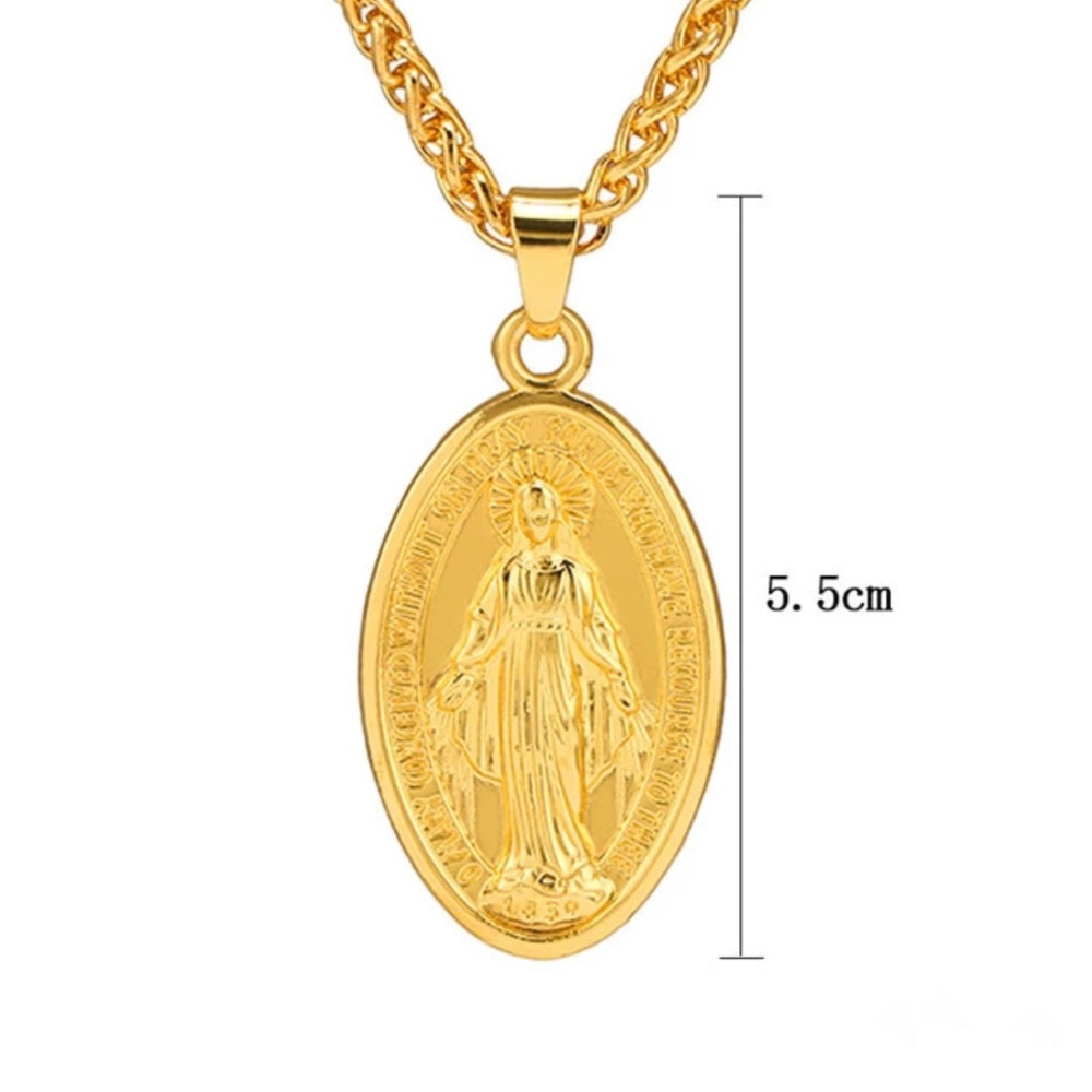 24 Karat Gold Plated Madonna Chain Necklace New