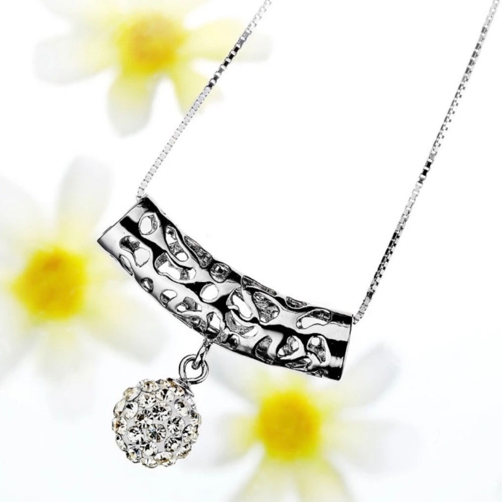 Solid Sterling Silver French Drop Necklace New