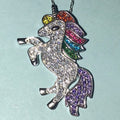 Solid Sterling Silver Unicorn Necklace