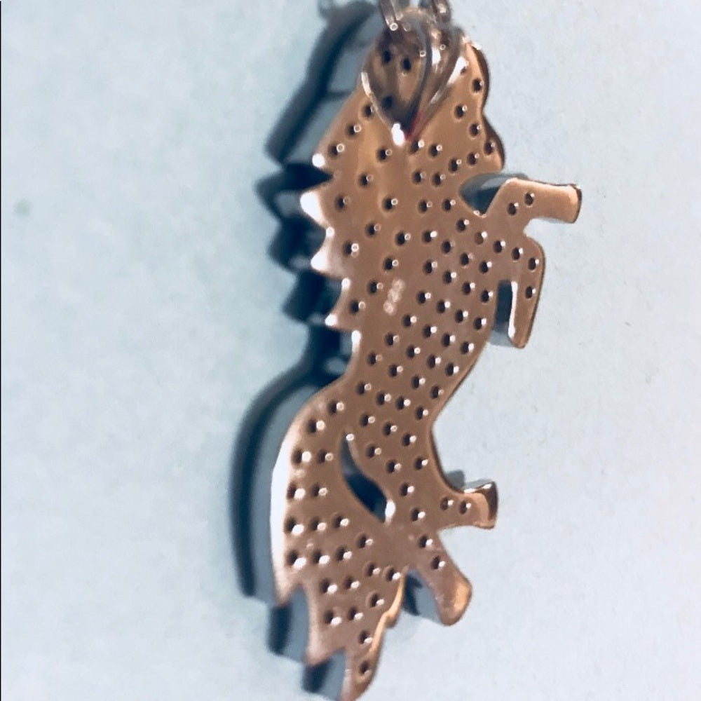 Solid Sterling Silver Unicorn Necklace