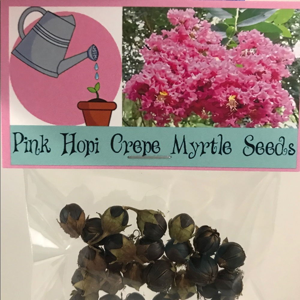 Rare Pink Hopi Crepe Myrtle Seeds SeedPods Package
